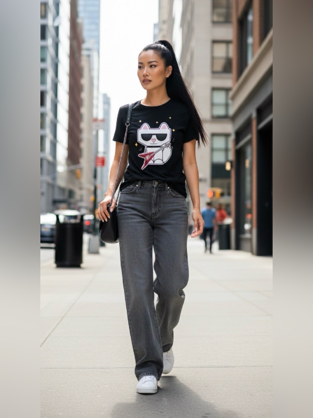 KARL LAGERFELD Black Rocker Choupette
Guitar Graphic Tee